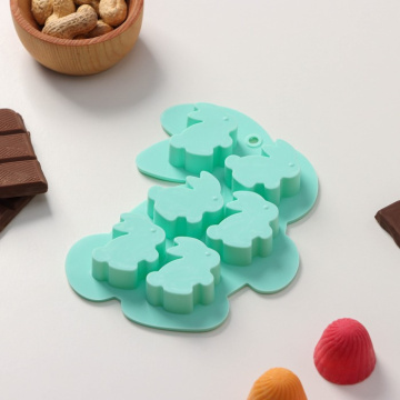 Форма силиконовая «Заяц», 15×11,5 см, 6 ячеек