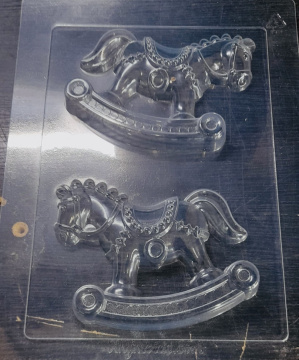 Большая Лошадка-Качалка форма пластиковая для шоколада