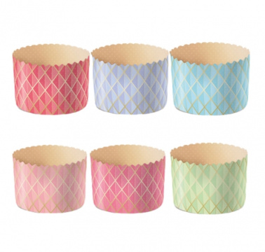 Форма бумажная Оригами 90*90 мм, Кулич 200гр, 10 шт