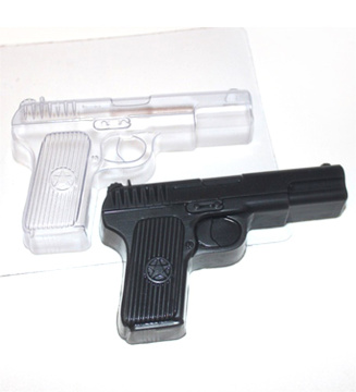 Пистолет, форма пластиковая