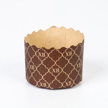 Форма бумажная ХВ золото 60х45мм, Кулич 60гр, 10шт