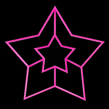 Вырубка для торта "Звезда", пластик 22 см