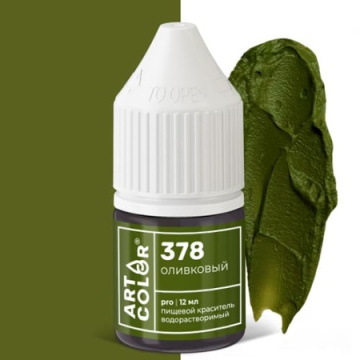 Краситель пищевой гелевый водорастворимый Art Color Pro оливковый 12 мл