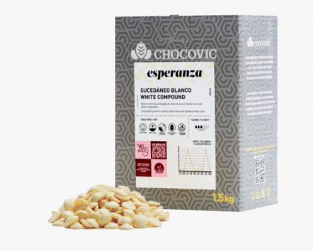 Глазурь кондитерская белая Chocovic Esperanza, 1,5 кг