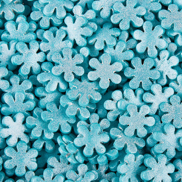 Посыпка Снежинки голубые перламутровые, 50гр