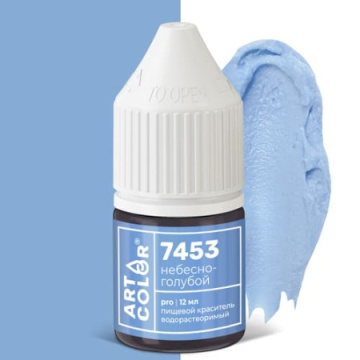 Краситель пищевой гелевый водорастворимый Art Color Pro небесно-голубой 12 мл