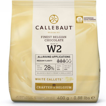 Шоколад Белый Callebaut W2 (28% какао) 400г
