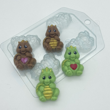 Дракон с пузиком 45 мм (4 ячейки), форма пластиковая