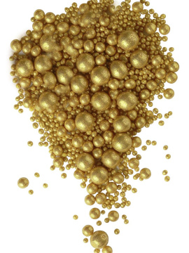 Драже зерновое в кондитерской глазури Блеск золото №704, 50г