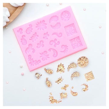 Молд Доляна «Микс узоров», 13×9,5 см, цвет МИКС