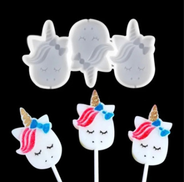 Силиконовая форма для леденцов «Единорожки»