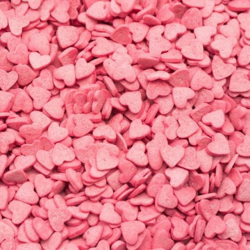 Посыпка кондитерская Сердечки розовые 2мм, 50г