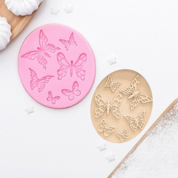 Молд Доляна «Шесть бабочек», 8,4×7,5 см, цвет МИКС
