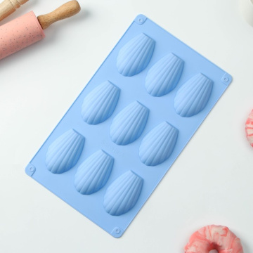 Форма силиконовая для выпечки «Мадлен», 29,5×17 см, 9 ячеек (6,7×4,5×1,3 см)