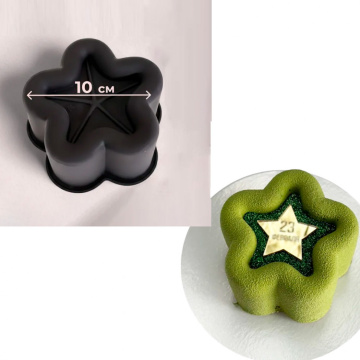Силиконовая форма для муссовых бенто тортов «Звезда»