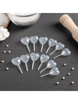 Набор пипеток для соуса «Сердце», 6 шт, 2,7×1,5×5 см