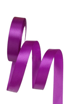 Лента атласная 2,5 см 25 ярдов фиолетовая 035