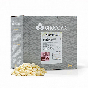 Глазурь кондитерская белая Chocovic Esperanza, 500гр