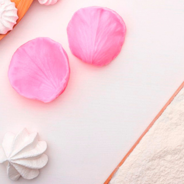 Силиконовый молд «Лепесток розы», 2 предмета, 6,7×6,2 см, цвет розовый