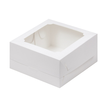 Коробка для бенто торта 160x160x80 с окном