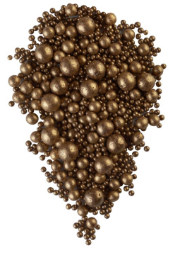 №213 Рисовое драже в глазури микс Бронза, 100гр