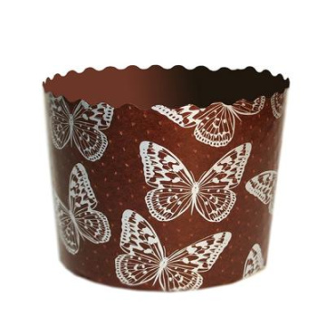 Форма бумажная Бабочки 110*85 мм, Кулич 300-350гр, 10 шт 