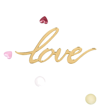Украшение надпись для торта «Love» №4