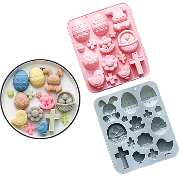 Форма силиконовая «Светлый праздник Пасхи» 15 ячеек