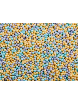 Посыпка Шарики гол/лил/желт перламутр. 2мм, 50г