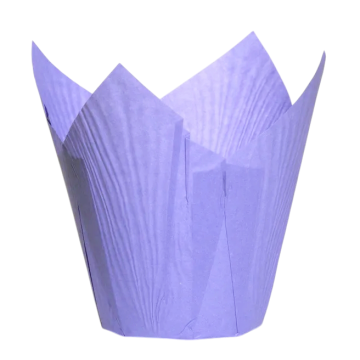 Форма бумажная тюльпан Лиловый 50*80 мм шт, 20шт