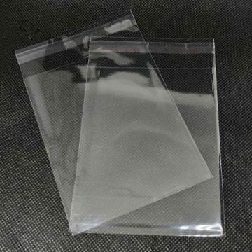 Пакетики прозрачные с клеевым клапаном 10x10+3см (100 шт) 