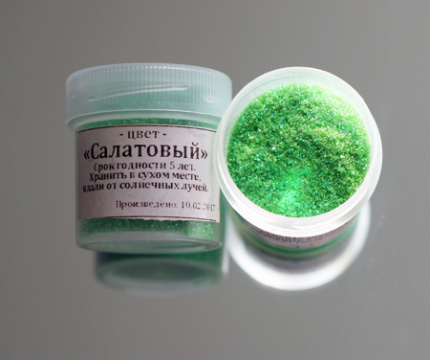 Блестки декоративные «Салатовый» 10 гр