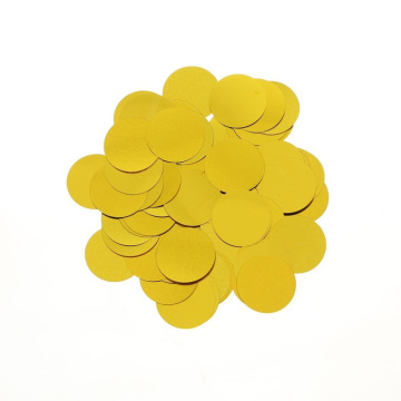 Наполнитель"Конфетти круг", 1,5 см, фольга, цвет золотой, 10 г   