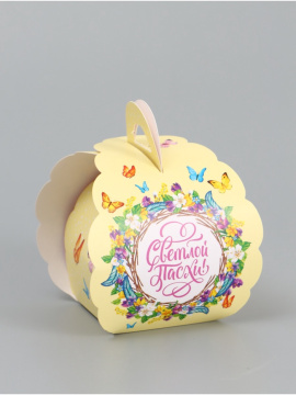 Коробочка подарочная для яйца «Со светлой Пасхой»  