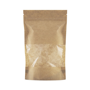 Пакет бумажный 105х185х60 с окном 100мм 