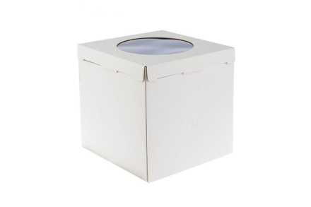 Коробка для торта 360x360x400 с окном