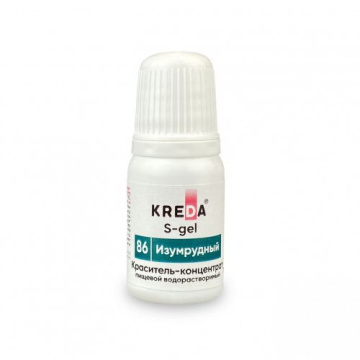 Краситель пищевой гелевый Изумрудный электро S-gel 71 KREDA концентрат (10мл)