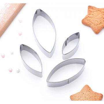 Набор форм для вырезания печенья «Лепестки лилии», 4 шт