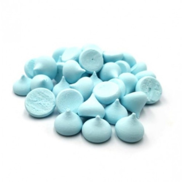 Безе гладкие малые голубые, 50г