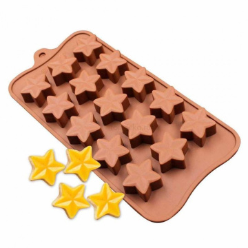 Форма силиконовая для шоколада «Звезды морские», 15 ячеек