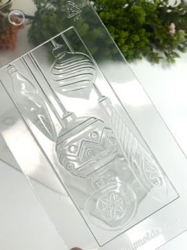 Ёлочные украшения форма пластиковая для плитки шоколада