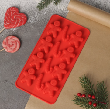 Форма для льда и кондитерских украшений «Карамельное чудо»,силикон, 12 ячеек