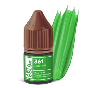 Краситель пищевой гелевый жирорастворимый Art Color сhoco зеленый, 12 мл