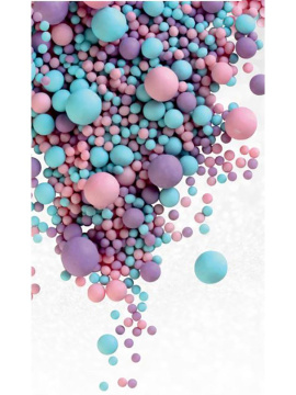 №298 Рисовое драже в глазури матовое, голубое, розовое, сиреневое, 100 гр