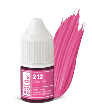 Краситель гелевый жирорастворимый Art Color CHOCO бабл гам, 12мл