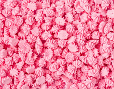 Сахарные фигурки, мини-безе (розовые), 50 г