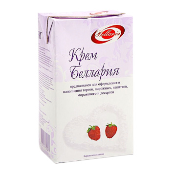Крем Беллария для взбивания на растительных жирах 27%, 1 кг