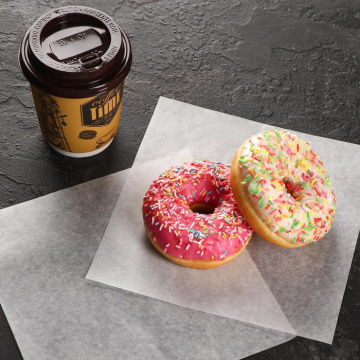 Бумага упаковочная для бенто-торта "Белая" 18*18см, 10 шт