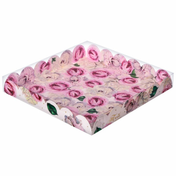 Коробка для печенья с пластиковой крышкой «Тебе с любовью», 21 х 21 х 3 см