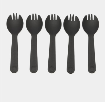 Вилка для бенто тортов 10 шт, черная